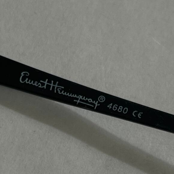 Ernest Hemingway Eyeglasses Sunglasses Frames Only Black 52-16-135 4680 - Picture 5 of 7